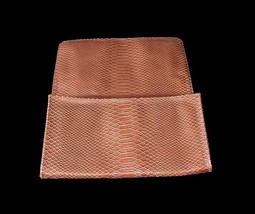 Vintage Crocodile Croc Embossed Zambia & Siega Brown Faux Leather Clutch Bag image 7