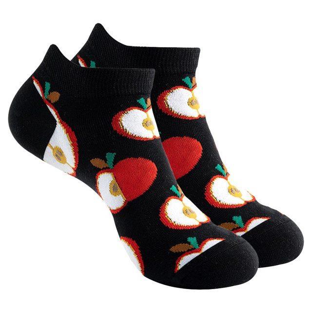 Apple Pattern Ankle Socks (Adult Medium) - $2.97
