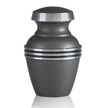 Small/Keepsake 4 Cubic Inches Gray Brass Funeral Cremation Urn for Ashes - £47.95 GBP