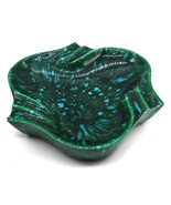 VTG Holland Mold MCM Ashtray Green &amp; Blue Spotted Glaze - $30.00