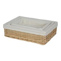 Cotton Lined Rectangular Straight-Sided Wicker - £17.32 GBP+