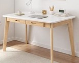 Solid Wood Writing Desk - Home Office Workbench Desk With Drawer, 39.37&quot;... - £196.03 GBP