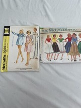 Lot Of 2 McCall’s Misses’ Sewing Patterns Nightgown T Shirt &amp; Skirt - £11.11 GBP