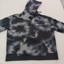 Champion RN#15763 Women's M Dyed Black Cotton Blend Hoodie Pullover Sweatshirt image 8