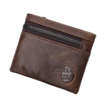 Men Wallets Vintage Cow Genuine Leather Wallet Male Handmade Custom Dollar Price - £81.37 GBP