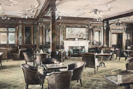 COL0678 - White Star Liner - Olympic 1st Class Smoking Room - print 6x4 - $2.80
