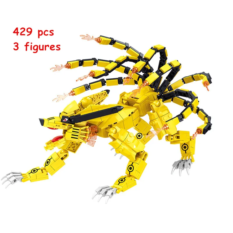 Naruto Bijuu Strongest Kyuubi Kit Bricks Kurama Nine Tailed Foxs Building Blocks - £23.37 GBP+