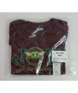 New Disney Star Wars Baby Yoda Joy To The Galazy Dark Pink Body Suit Siz... - $184.50 MXN