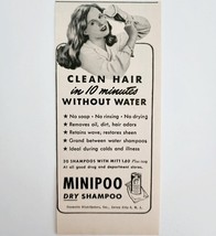 1947 Minipoo Dry Shampoo Advertisement Beaity Cosmetics Distributors DWPP23 - $378.90 MXN