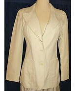 LILLY SNOB tailored, fully-lined, ivory, career blazer. Sz 7 - $4.00