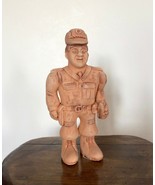 Policeman Vintage ceramic figurine, decorative terra cotta figurine, Han... - £35.55 GBP