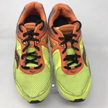 EUC Saucony Youth Boy&#39;s Cohesion 10 Running Shoes Neon/Orange SK260397Y   - £16.59 GBP