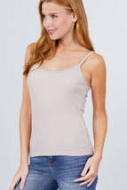 Size Medium Lace Trim Rib Cami Knit Top - $2.00