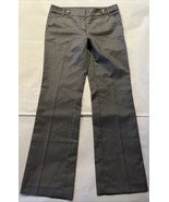 ANNE KLEIN Size 6 34x32 Women&#39;s Dress Pants Silver Gray Hook &amp; Eye - $19.80