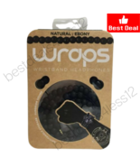Wraps Wearable Braided Wristband Headphone Earbuds Natural Ebony - £25.27 GBP