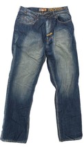 AKADEMIKS Jeans Men&#39;s Size 34x31 Blue Cotton Streetwear Denim Pants - £19.45 GBP
