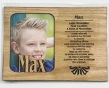 MAX Personalized Name Profile Laser Engraved Wood Picture Frame Magnet - $9.90