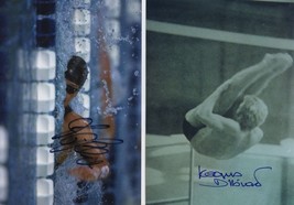 2x Unidentified German Diving Swimming Olympics Hand Signed Photo s - £10.35 GBP