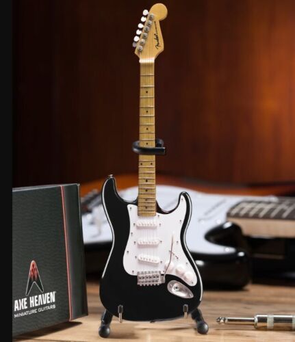FENDER Sig Vintage Blackie STRAT 1:4 Scale Replica Guitar ~ AXE HEAVEN- show ...
