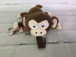 Nuby Snoozies Plush Monkey Pacifier Holder Clip Comfort Security Cuddle NEW - $17.32