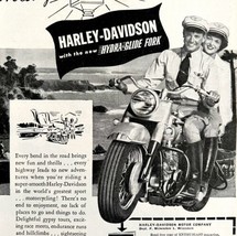 Harley Davidson Hydra Glide Fork Advertisement 1949 Motorcycle #1 LGBinHD2 - £31.46 GBP
