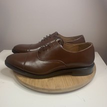 Samuel Windsor Men&#39;s Size 12 Brown Leather Oxford Dress Shoes - £54.44 GBP