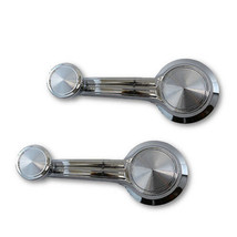 65-67 Chevy GMC Truck Chrome Knob Inside Window Crank Handle 1965-1967 PAIR - $20.95