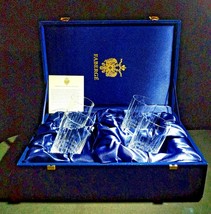 Faberge Atelier Clear Crystal Collection Tall Glasses  5 3/8&quot; H x 2 7/8&quot; W - $875.00