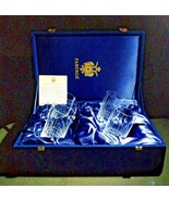 Faberge Atelier Clear Crystal Collection Tall Glasses  5 3/8&quot; H x 2 7/8&quot; W - $1,200.51 CAD