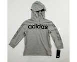 Adidas Boy&#39;s Hooded Long Sleeve T-shirt Size 4 Gray TW5 - $12.37