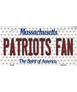 Patriots Massachusetts State Background Metal License Plate Tag (Patriot... - £11.94 GBP