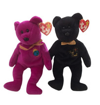 TY Beanie Babies Set of 2 Bears - The End &amp; Millennium - £8.77 GBP