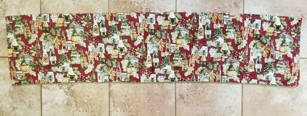 Valance Wine Grapes Bistro Cafe Restaurant by Springs 60" x 13" Free Shipping - $15.99