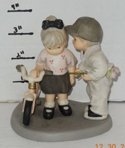 2000 KA #785881 Pretty As A Picture &quot;My Girl&quot; Boy Girl With Bicycle Rare Enesco - £56.71 GBP
