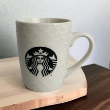 Starbucks Black Siren Logo with White Frosted Mermaid Scales 2020 Mug 10oz - $14.74