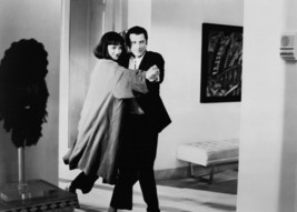 Pulp Fiction 5x7 inch real photo Uma Thurman John Travolta dance in apartment - £4.54 GBP