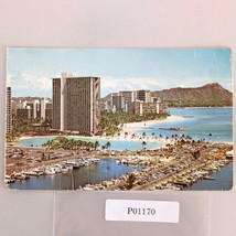 World Famous Waikiki Beach Oahu Hawaii 1970s Postcard Honolulu HI 1976 A... - $9.89
