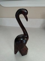 Wooden Carved Marine Bird from Mexico 8.5 &quot;Tall figurine Wt - £7.74 GBP