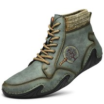 Botines Hombre Piel De Invierno Zapatillas Súper Impermeables Zapatos Casuales - £35.93 GBP+