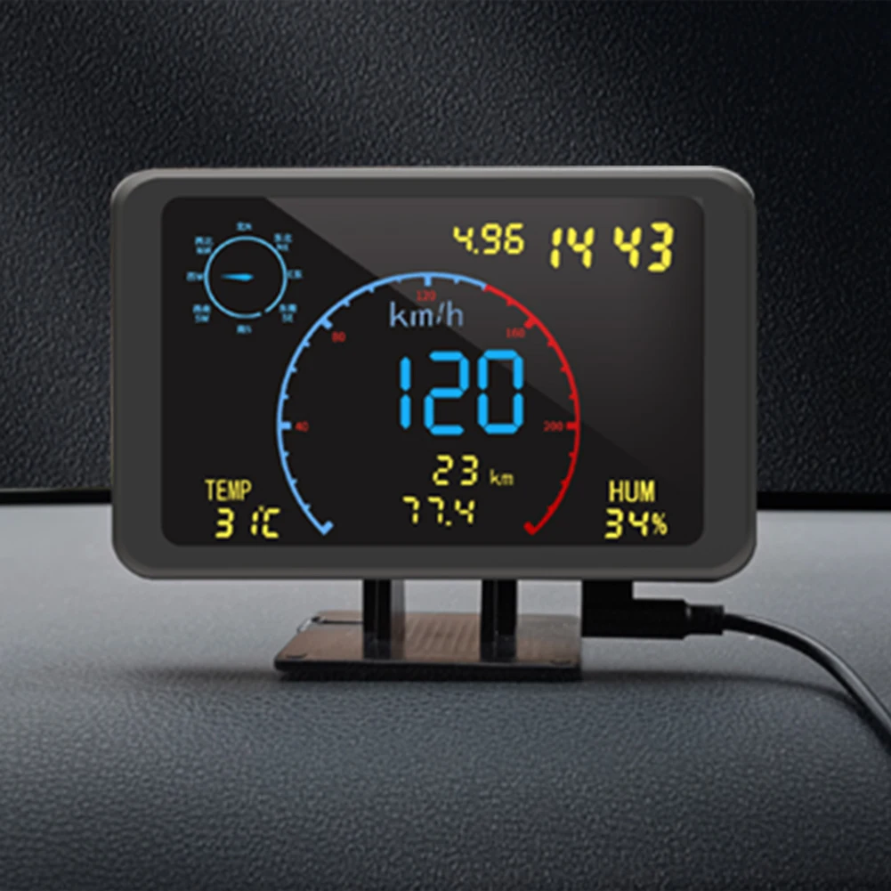 4.7 Inch Multi-functional Screen Head-Up Display Windshield Warning GPS Tracker - £33.66 GBP+