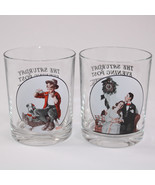 2 Norman Rockwell Saturday Evening Post Glasses Lot Of TWO Glassware Col... - $11.41