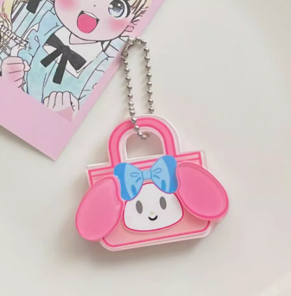 Double handbag key chain ins girl heart sweet pendant - $19.80