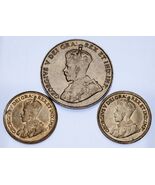 Canada Lot of 3 5C Coins (1917 - 1933) VF - XF Condition - $731.26 MXN