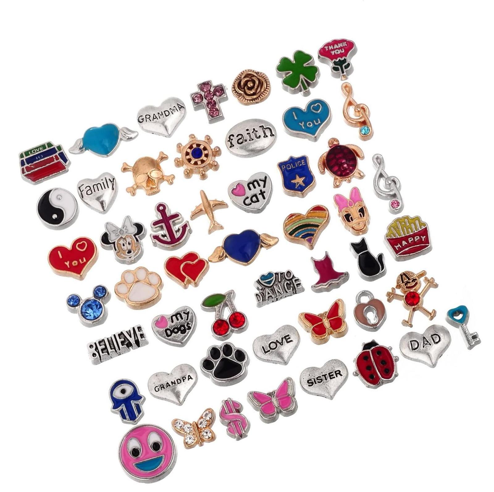 Primary image for Wholesale 50pcs Floating Charms Lot for DIY Glass Mix