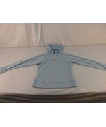 Adult Women&#39;s Nike Sky Blue Orange Swoosh Hoodie Pullover Sweatshirt Nic... - $401.87 MXN