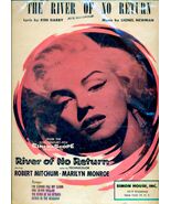 Marilyn Monroe in 1954’s RIVER OF NO RETURN original sheet music &amp; press... - $44.99