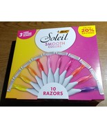 BiC Soleil SMOOTH COLORS 10 RAZORS GIFT SET Disposable 3 Blade / 10 Pack - $10.00