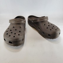 Crocs Unisex Adult Classic Clog Slip On Shoe Ultra Light Sandals Brown Sz 10 Men - £14.67 GBP