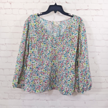 ana A New Approach Blouse Womens 3X Floral Tiered Boho Prairie Cottage - £19.44 GBP