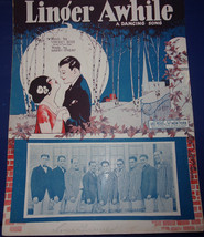 Vintage Linger Awhile A Dancing Song Sheet Music 1927 - £10.38 GBP